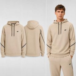 BLUZA MĘSKA 4F DRESOWA NIEROZPINANA Z KAPTUREM 3XL M2238 KOLOR BEŻOWY. Brązowe bluzy męskie 4f, l, bez wzorów, z dresówki, z kapturem. Za 147.00 zł.