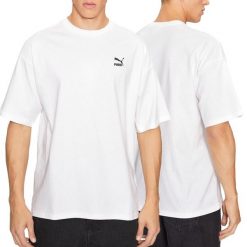 T-shirt męski Puma 621315 02. Białe buty sportowe męskie Puma, m, bez wzorów, bez kołnierzyka, bez ramiączek, na fitness i siłownię. Za 49.00 zł.