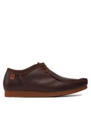 Clarks Mokasyny Shacre II Run 261594327 Brązowy. Brązowe buty sportowe męskie Clarks, z nubiku. Za 309.99 zł.