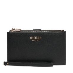 Portfel Guess. Czarne portfele damskie Guess, z aplikacjami. Za 294.99 zł.