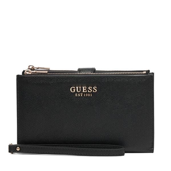 Portfel Guess. Czarne portfele damskie Guess, z aplikacjami. Za 294.99 zł.