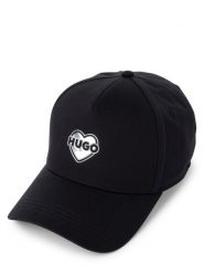 HUGO Czapka - Cara Kobiety Bawełna czarny, ONE SIZE. Czarne czapki i kapelusze damskie Hugo, bez wzorów, z bawełny, klasyczne. Za 209.95 zł.
