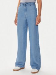 United Colors Of Benetton Spodnie materiałowe 4KHNDF065 Niebieski Relaxed Fit. Niebieskie spodnie materiałowe damskie United Colors Of Benetton, bez wzorów, z lyocellu. Za 199.99 zł.