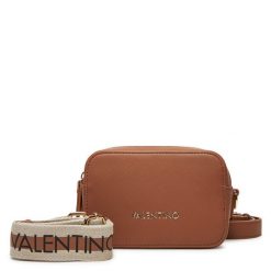 Torebka Valentino. Brązowe listonoszki damskie Valentino, bez wzorów, bez dodatków. Za 382.99 zł.