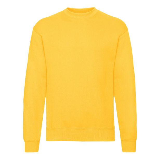 Męska Klasyczna Bluza Wkładana Przez Głowę. Czarne bluzy męskie Fruit of the Loom, m, bez wzorów, z bawełny, bez kaptura. Za 112.99 zł.