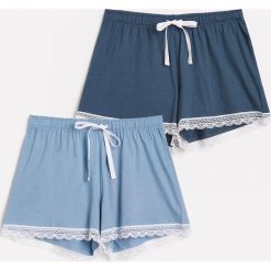 Szorty piżamowe 2 pack - Granatowy. Piżamy damskie marki Reserved. Za 59.99 zł.