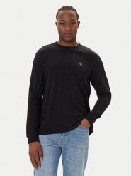 Calvin Klein Jeans Longsleeve Easy LV04RD247G Czarny Regular Fit. Czarne bluzki z długim rękawem męskie Calvin Klein Jeans, l, bez wzorów, z bawełny, bez kołnierzyka. Za 229.99 zł.