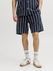 Jack & Jones Szorty - Jaiden Coba Stripe Mężczyźni Bawełna (100%) niebieski|biały, XL. Białe szorty męskie Jack & Jones, m, bez wzorów, z bawełny. Za 169.95 zł.