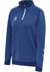 Damska bluza dresowa half zip Hummel Lead. Niebieskie bluzy damskie Hummel, xl, bez wzorów, z dresówki, bez kaptura. Za 183.30 zł.