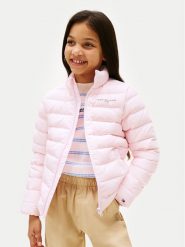 Tommy Hilfiger Kurtka puchowa Essential KS0KS00652 D Różowy Regular Fit. Czerwone kurtki i płaszcze dla dziewczynek Tommy Hilfiger, bez wzorów, z puchu, bez kaptura. Za 499.99 zł.