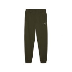 Męskie spodnie dresowe Better Essentials PUMA Dark Olive Green. Zielone spodnie sportowe męskie Puma, m, bez wzorów, z dresówki, na fitness i siłownię. Za 200.99 zł.