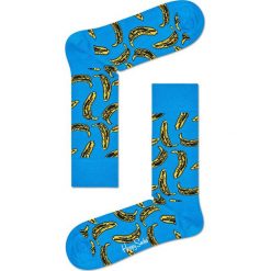Happy Socks - Skarpetki Andy Warhol Banana. Niebieskie skarpety damskie Happy Socks, z bawełny. W wyprzedaży za 39.90 zł.