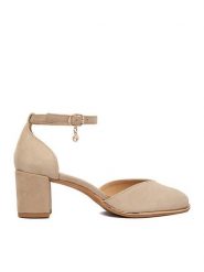 Lasocki Czółenka CEO-WB-VELA-02 Beżowy. Brązowe czółenka damskie Lasocki, bez wzorów, ze skóry, bez obcasa, bez zapięcia. Za 229.99 zł.