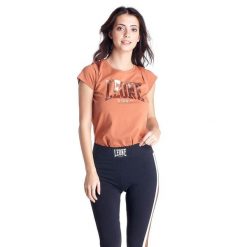 Damskie legginsy ActiveZone z paskami po bokach. Czarne legginsy damskie LEONE 1947 APPAREL, l, bez wzorów, z tkaniny. W wyprzedaży za 111.80 zł.