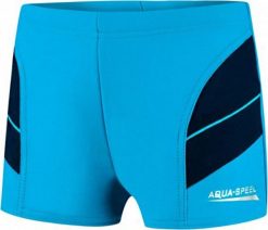 Aqua-Speed Spodenki kąpielowe dla chłopca Andy niebiesko-granatowe 24 349 122cm. Niebieskie szorty dla chłopców Aqua-Speed, bez wzorów. Za 40.00 zł.
