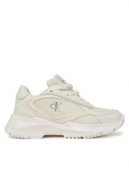 Calvin Klein Jeans Sneakersy V3A9-82030-1695530 M Biały. Białe buty sportowe dziewczęce Calvin Klein Jeans, bez wzorów, z jeansu, bez zapięcia. Za 229.99 zł.