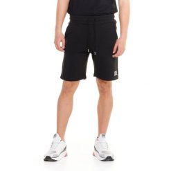 Bluza z bawełna z kieszenie na siłownia na czas wolny. Czarne bluzy męskie LEONE 1947 APPAREL, bez wzorów, z bawełny, bez kaptura. W wyprzedaży za 116.20 zł.