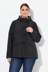 Damskie Kurtka softshellowa HYPRAR hydrofobowa guziki-kołki. Czerwone kurtki damskie Ulla Popken, na lato, plus size, bez wzorów, z materiału, z kapturem. Za 422.99 zł.