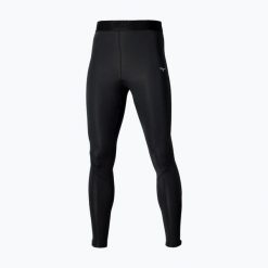 Legginsy do biegania męskie Mizuno Core Impulse Long. Czarne legginsy sportowe męskie Mizuno, m, bez wzorów, do biegania. Za 149.99 zł.