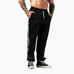 Spodnie treningowe męskie NEBBIA Hero. Czarne spodnie sportowe męskie Nebbia, m, bez wzorów, z bawełny, na fitness i siłownię. Za 319.99 zł.