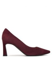 Pollini Szpilki SA10257M0NTA0561 Bordowy. Czerwone szpilki damskie Pollini, bez wzorów, ze skóry, bez obcasa, bez zapięcia. Za 1,279.00 zł.