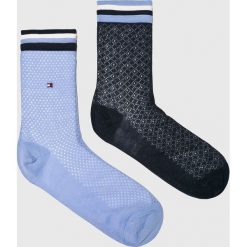 Tommy Hilfiger - Skarpetki (2-pack). Szare skarpety damskie Tommy Hilfiger, z bawełny. W wyprzedaży za 29.90 zł.