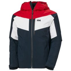 Kurtka narciarska z kapturem Helly Hansen Carv Lifaloft 2.0. Niebieskie kurtki męskie Helly Hansen, na zimę, m, bez wzorów, eleganckie, z kapturem. W wyprzedaży za 1,313.50 zł.