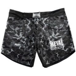 Spodenki MMA Metal Boxe Mirror. Czarne krótkie spodenki sportowe męskie METAL BOXE, l, bez wzorów, z materiału, na fitness i siłownię. Za 312.50 zł.