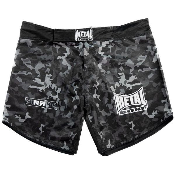 Spodenki MMA Metal Boxe Mirror. Czarne krótkie spodenki sportowe męskie METAL BOXE, l, bez wzorów, z materiału, na fitness i siłownię. Za 275.50 zł.
