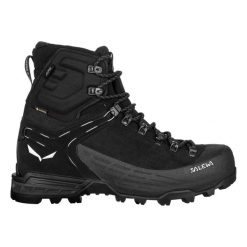 Buty do wspinaczki górskiej Salewa Ortles Ascent Mid GTX. Czarne trekkingi męskie Salewa, na zimę, wspinaczkowe, gore-tex. Za 1,471.50 zł.