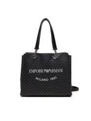 Emporio Armani Torebka Y3D158 YWS0E 86284 Czarny. Czarne torebki do ręki damskie Emporio Armani, bez wzorów, z materiału, bez dodatków. Za 799.99 zł.