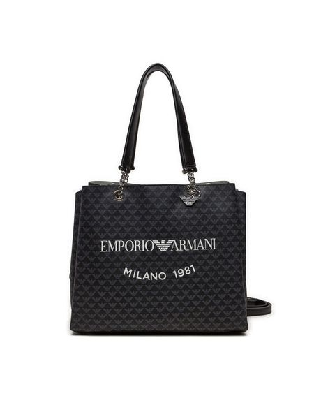 Emporio Armani Torebka Y3D158 YWS0E 86284 Czarny. Czarne torebki do ręki damskie Emporio Armani, bez wzorów, z materiału, bez dodatków. Za 799.99 zł.