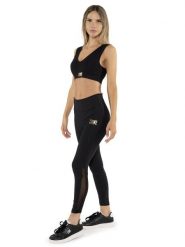Legginsy na co dzień na siłownię. Czarne legginsy damskie LEONE 1947 APPAREL, s, bez wzorów, na fitness i siłownię. Za 218.92 zł.