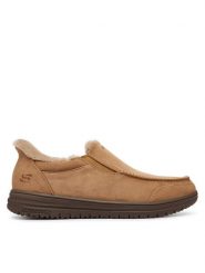 Skechers Mokasyny Murette-Scofield 205606/TAN Brązowy jasny. Brązowe mokasyny męskie Skechers, z materiału. Za 269.99 zł.