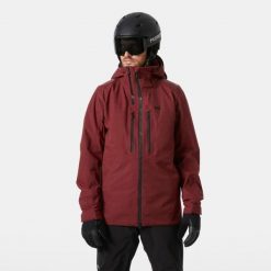 Kurtka narciarska Helly Hansen Atlas Infinity H2flow Shell. Czerwone kurtki męskie Helly Hansen, m, bez wzorów, bez kaptura, narciarskie. W wyprzedaży za 3,098.00 zł.