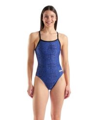 Strój Kąpielowy Damski Arena Snakeskin Swimsuit Challengeback. Czarne kostiumy jednoczęściowe damskie Arena, bez wzorów, z materiału, do pływania. Za 285.99 zł.