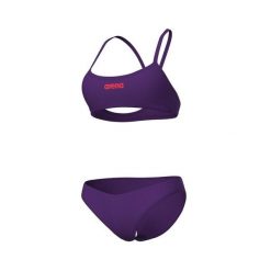 Strój kąpielowy damski dwuczęściowy bikini na basen plażę Arena Solid. Fioletowe bikini damskie Arena, s, bez wzorów. Za 119.99 zł.
