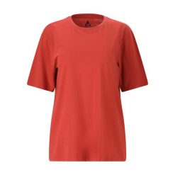 Koszulka damska Whistler Caloot. Czerwone koszulki sportowe damskie Whistler, bez wzorów, sportowe, bez kołnierzyka. W wyprzedaży za 66.99 zł.