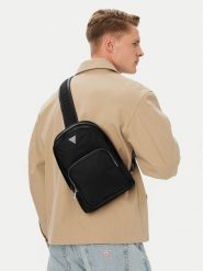 Guess Saszetka piersiowa HMMINY P6302 Czarny. Czarne saszetki męskie Guess, z materiału. Za 364.99 zł.