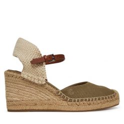 Espadryle LAUREN RALPH LAUREN. Brązowe sandały damskie Lauren Ralph Lauren, bez wzorów, bez obcasa, bez zapięcia. Za 479.99 zł.