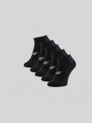 4F Skarpetki krótkie (5-pack) damskie - czarne 35-38. Czarne skarpety damskie 4f, bez wzorów, z bawełny. Za 59.99 zł.