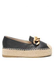 DeeZee Espadryle WSS20375-27 Czarny. Czarne espadryle damskie DeeZee, bez wzorów, ze skóry, bez obcasa, bez zapięcia. Za 69.99 zł.