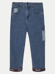 Guess Jeansy N5RA09 D5G90 Niebieski Regular Fit. Niebieskie jeansy dla chłopców Guess, z bawełny. Za 129.99 zł.