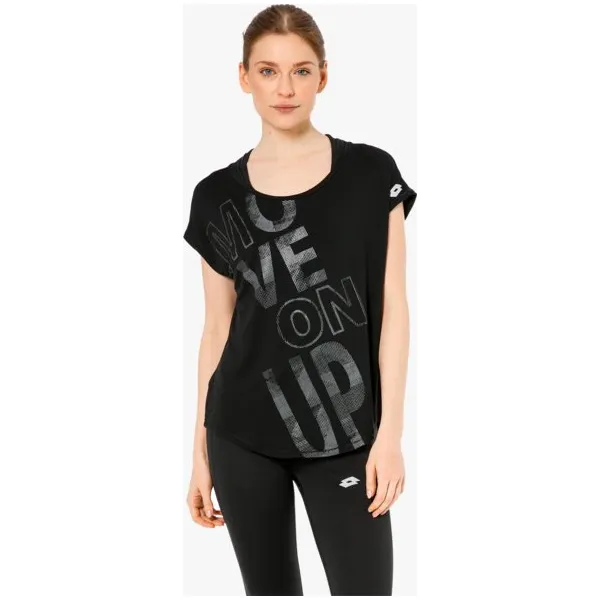 Lotto Koszulka Ss Trng Vi W , czarny, rozmiar XS. Czarne t-shirty damskie Lotto, s, z aplikacjami, z materiału, bez kołnierzyka. W wyprzedaży za 59.99 zł.