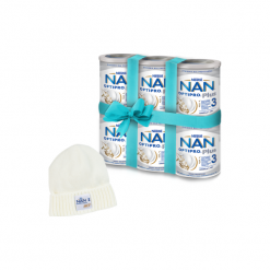 Zestaw 6x NESTLE NAN OPTIPRO Plus 3 800g Mleko modyfikowane w proszku Dla dzieci od 1 roku życia Puszka + czapeczka GRATIS. Czapki dla dzieci Nestle, bez wzorów. Za 283.74 zł.