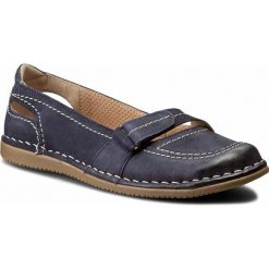 Półbuty LASOCKI - KAMARA-01 Granatowy. Niebieskie półbuty damskie marki Lasocki, z nubiku. Za 139.99 zł.