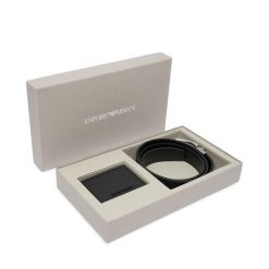 Pasek Emporio Armani. Czarne paski damskie Emporio Armani, bez wzorów. Za 989.99 zł.