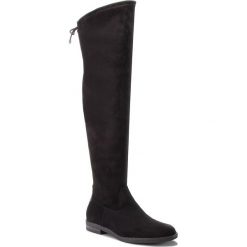 Muszkieterki TAMARIS - 1-25500-21 Black 001. Czarne kozaki damskie Tamaris, z materiału. Za 279.90 zł.