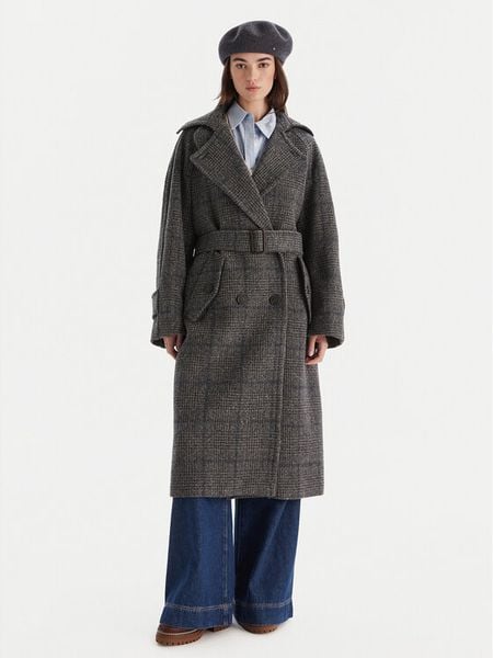 Weekend Max Mara Płaszcz wełniany Sestri 2525016122 Szary Regular Fit. Szare płaszcze damskie Weekend Max Mara, na zimę, bez wzorów, z wełny, bez kaptura. Za 3,629.00 zł.