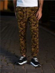 Spodnie jogger - wielobarwny. Spodnie materiałowe męskie Sinsay, m, bez wzorów, z bawełny. Za 35.99 zł.